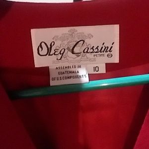Vintage Oleg Cassini long blazer